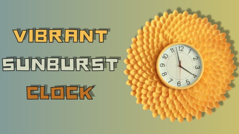 Vibrant Sunburst Clock